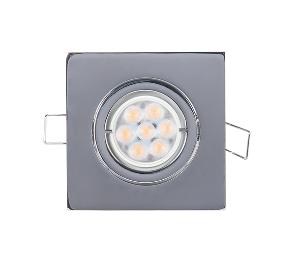 LED KOVINSKA  KVADRATNA SPOTLAMPA VISOKE SNAGE 6W 2700-3000K KROM