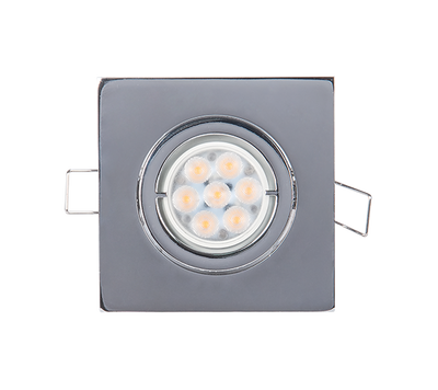 LED KOVINSKA  KVADRATNA SPOTLAMPA VISOKE SNAGE 6W 2700-3000K KROM