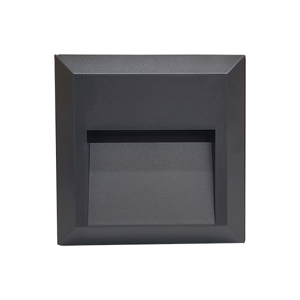 GRF52 LED Zunanja stenska LED svetilka 1.5W 4000K IP65 temno siva