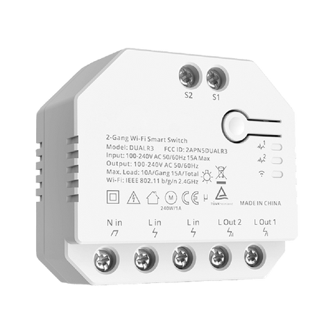 DUALR3-195009 2-kanalno Wi-fi pametno stikalo – Elbrand