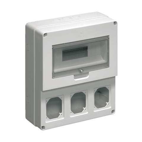 Industrijska plošča za 3 horizontal sockets, 12 mod