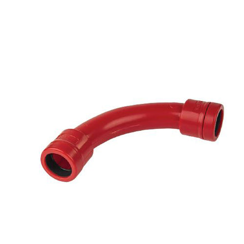 PVC bend 90° ec D20 IP67 rdeča