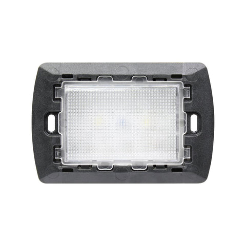 LED EMERGENCY LIGHT FLUSH MOUNTING 3 MODULES WHITE