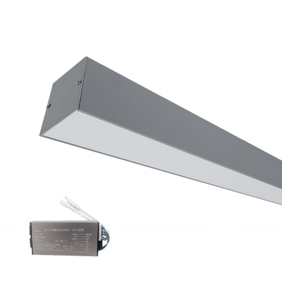 LED Profil nadometni S77 48W 4000K 1200MM sivi z zasilnim modulomim
