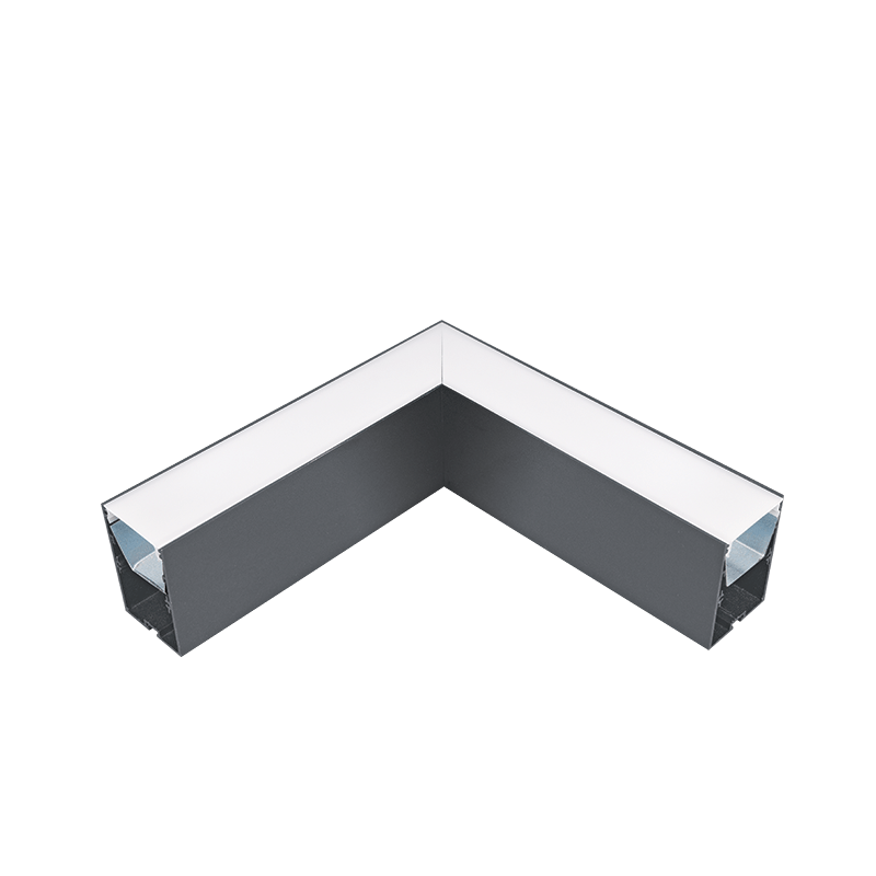 L-KOTNI VMESNIK ZA LED PROFIL S48 SERIES SIVI VGRADNI