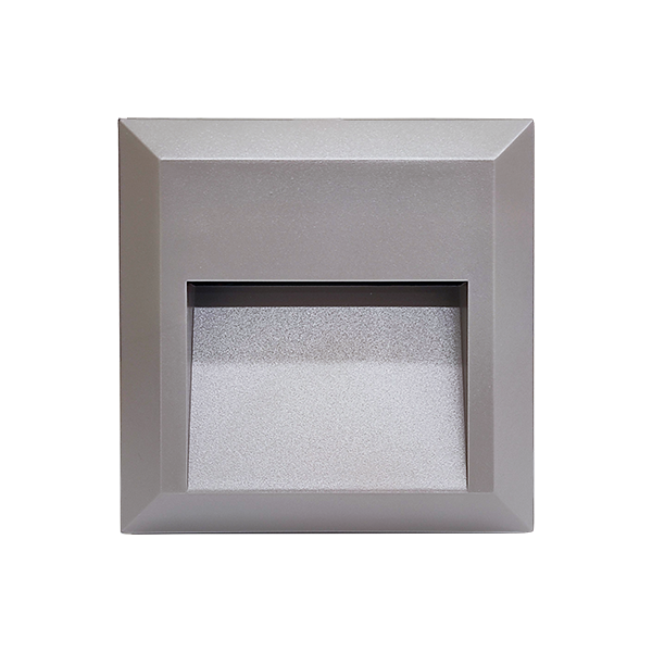 GRF52 LED Zunanja stenska LED svetilka 1.5W 4000K IP65 siva