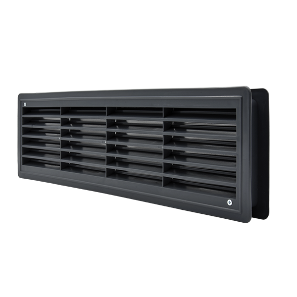 EL02-125 DOOR GRILLE 115x430MM, GRAPHITE
