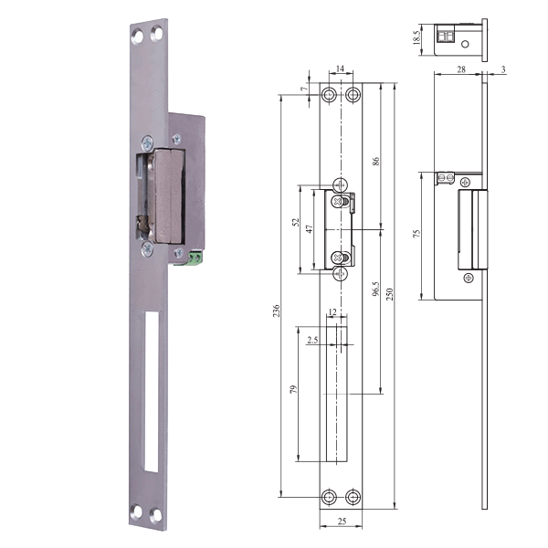 ELEKTROMAGNETNI STAVKA KROŽNIKI 6-12V AC/DC