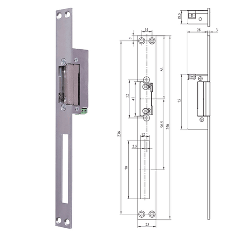 ELEKTROMAGNETNI STAVKA KROŽNIKI 6-12V AC/DC