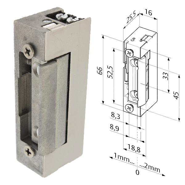 ELEKTROMAGNETNI STAVKA KROŽNIKI 8-16V AC/DC