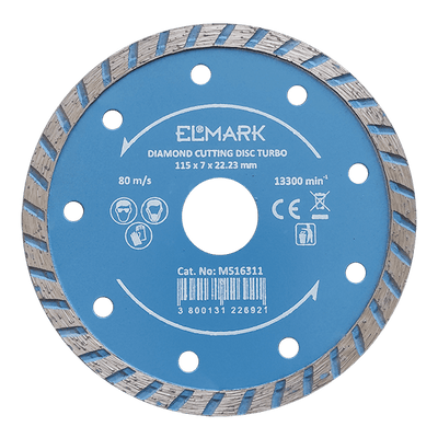 DIAMANTNI DISK ZA REZANJE TURBO 115x22.2 mm