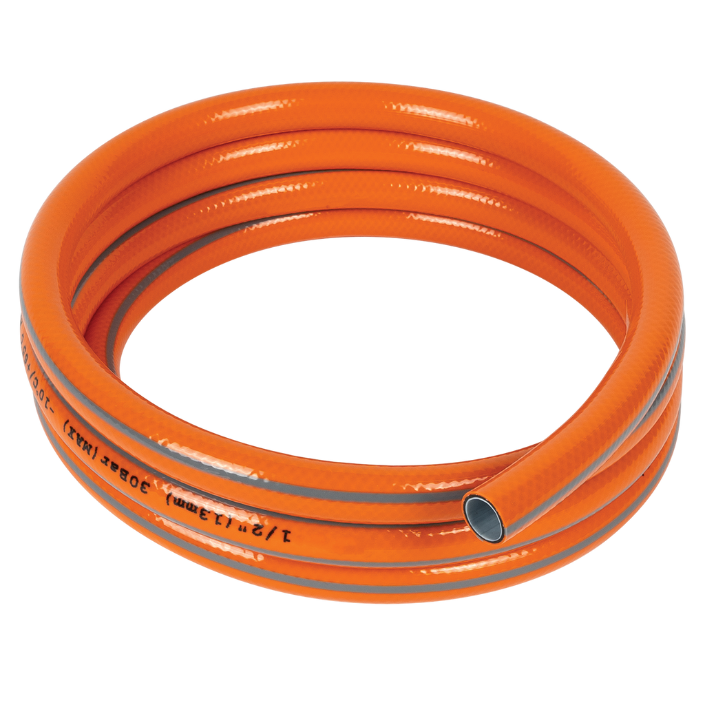 PVC GARDEN HOSE 1/2 20M, THREE LAYERED ORANGE