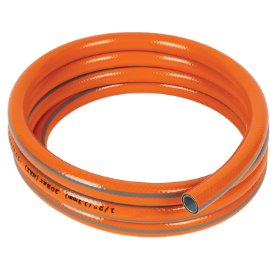 PVC vrtna cev 1/2, 20 m, troslojna, oranžna