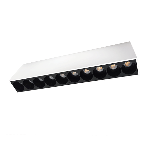 Nadogradna linearna luč EL-14 20W 4000K, bela & črna