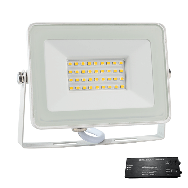 VEGA30 SLIM SMD 30W LED REFLEKTOR 3000K BEL+ZASILNIM MODULOM