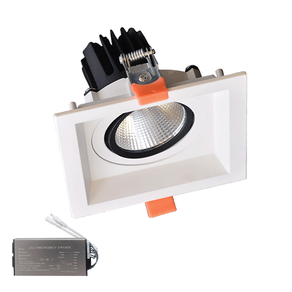 KVADRATNI LED REFEKTOR 30W 230V 3000K WH+KIT ZA ZASIL