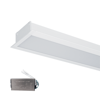 LED Profil vgradni S48 32W 4000K 1500MM beli z zasilnim modulom