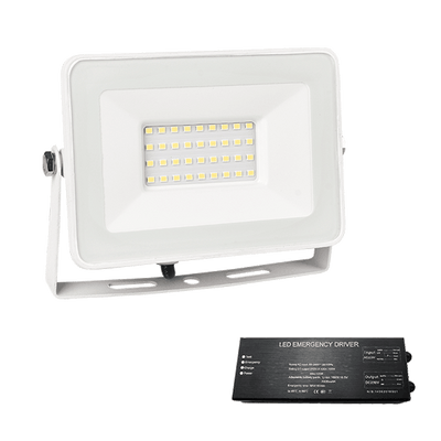 Vega slim SMD LED reflektor 30W 4000K beli+zasilnim modulom