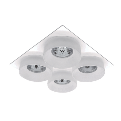SA-045/4 KVADRATNA STROPNA SVETILKA 4XGU5.3 BELA