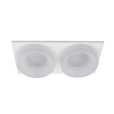 SA-045/2 KVADRATNA STROPNA SVETILKA 2XGU5.3 BELA