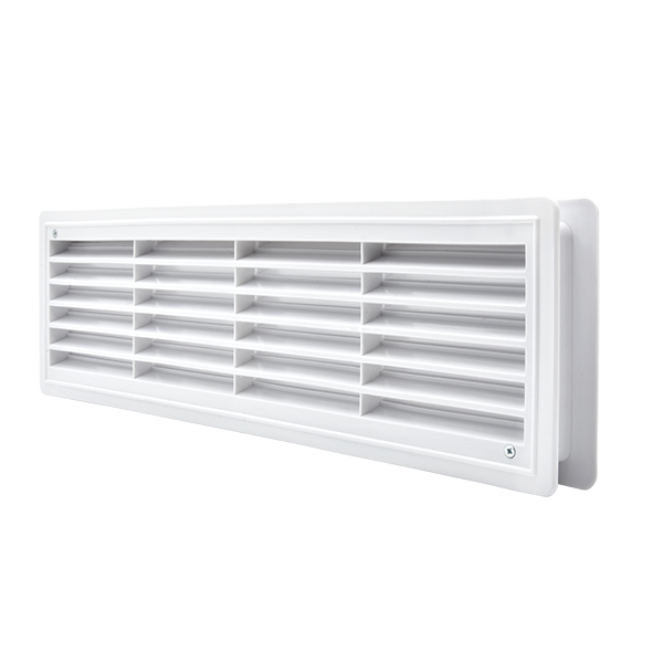 EL02-127 DOOR GRILLE 115x430MM, WHITE