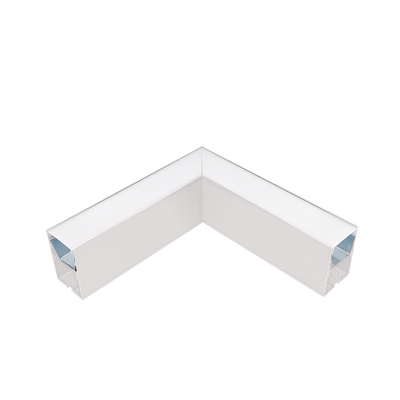 L-kotni vmesnik za LED profil S48 series beli vgradni