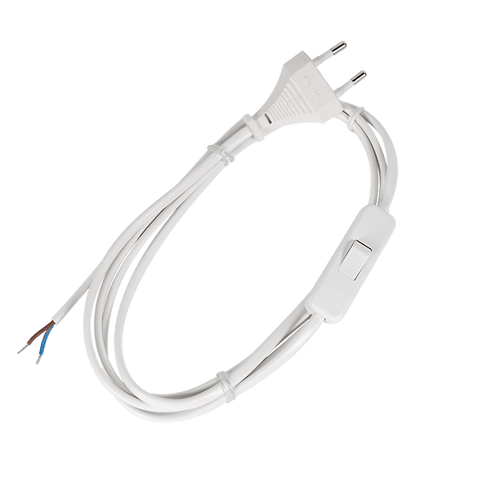 Močnostni kabel H03VV-F 2G0,50 mm² s stikalo 2M bela