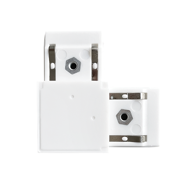 EL-LC L-CONNECTOR FOR ULTRA SLIM MAGN. RAIL WHITE