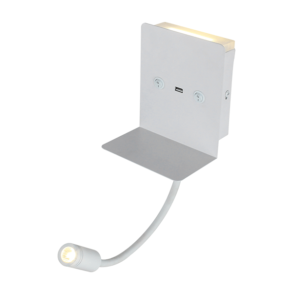 LED Stenska razsvetljava 6W 3000K bela