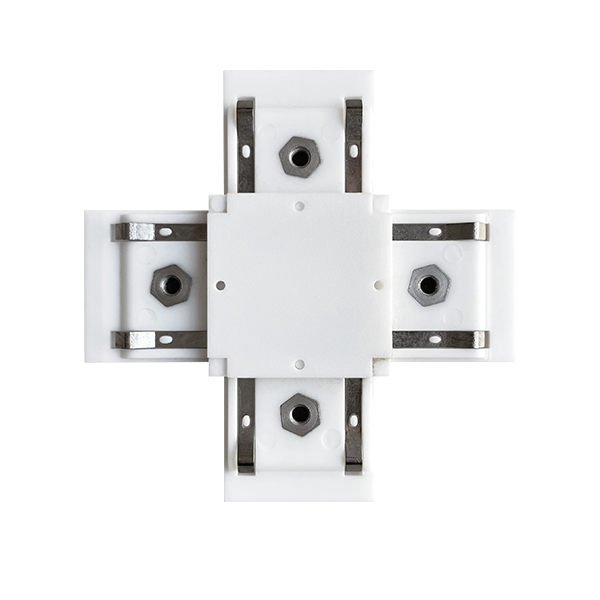 EL-XC X-CONNECTOR FOR ULTRA SLIM MAGN. RAIL WHITE
