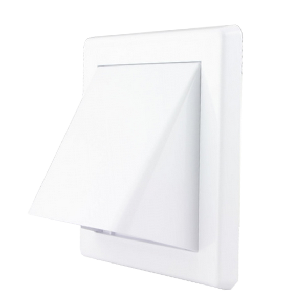 EL02-502 VENTILATION GRILLE WITH HOOD D125, WHITE