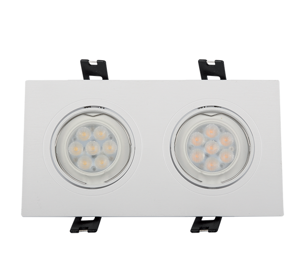 LED PLASTIČNA TRIKOTNA   SPOTLAMPA VISOKE SNAGE 2X6W 4000-4300K S BELA