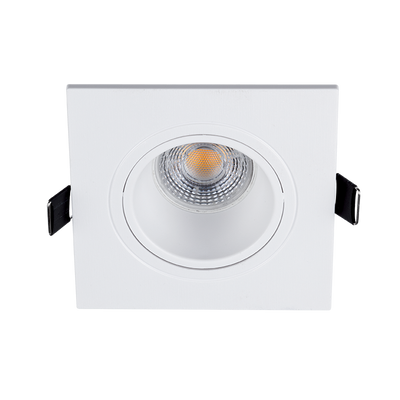 LED PLASTIČNA KVADRATNA SPOTLAMPA PAR 16 COB 7W 2700-3000K BELA