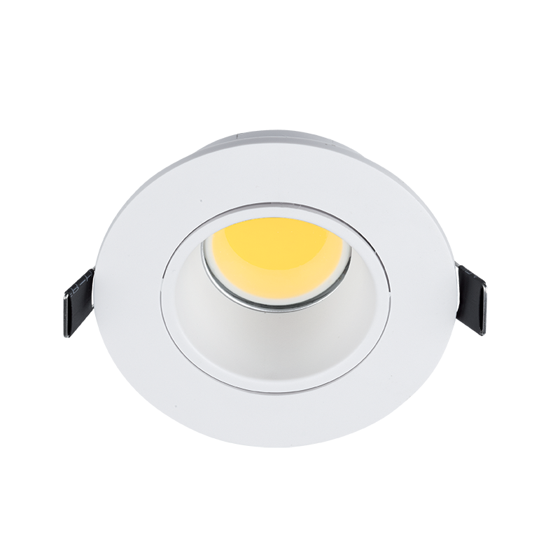 LED PLASTIČNA OKROGLA  SPOTLAMPA COB 7W 2700-3000K BELA