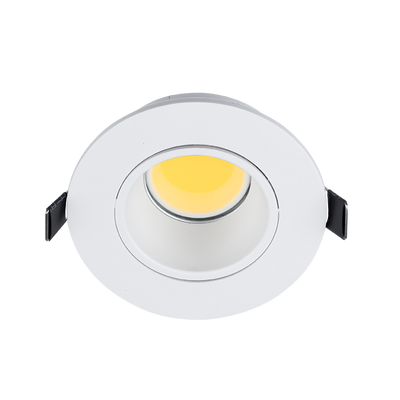 LED PLASTIČNA OKROGLA  SPOTLAMPA COB 7W 2700-3000K BELA