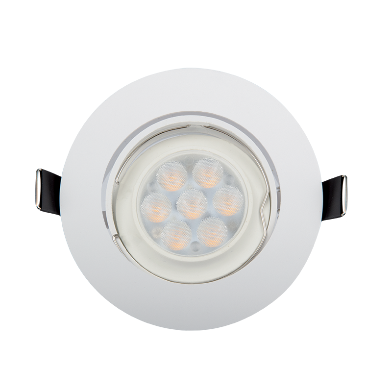 LED PLASTIČNA OKROGLA  SPOTLAMPA HIGH POWER 6W 4000-4300K BELA