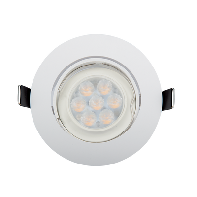 LED PLASTIČNA OKROGLA  SPOTLAMPA HIGH POWER 6W 4000-4300K BELA