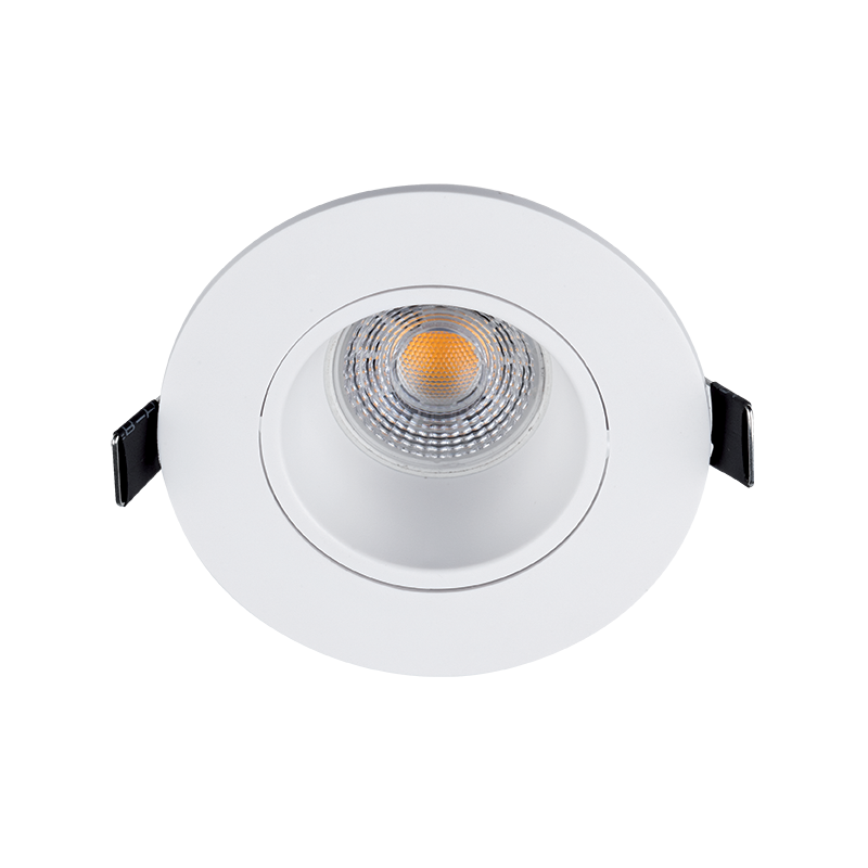 LED PLASTIČNA OKROGLA  SPOTLAMPA PAR 16 COB 7W 2700-3000K BELA