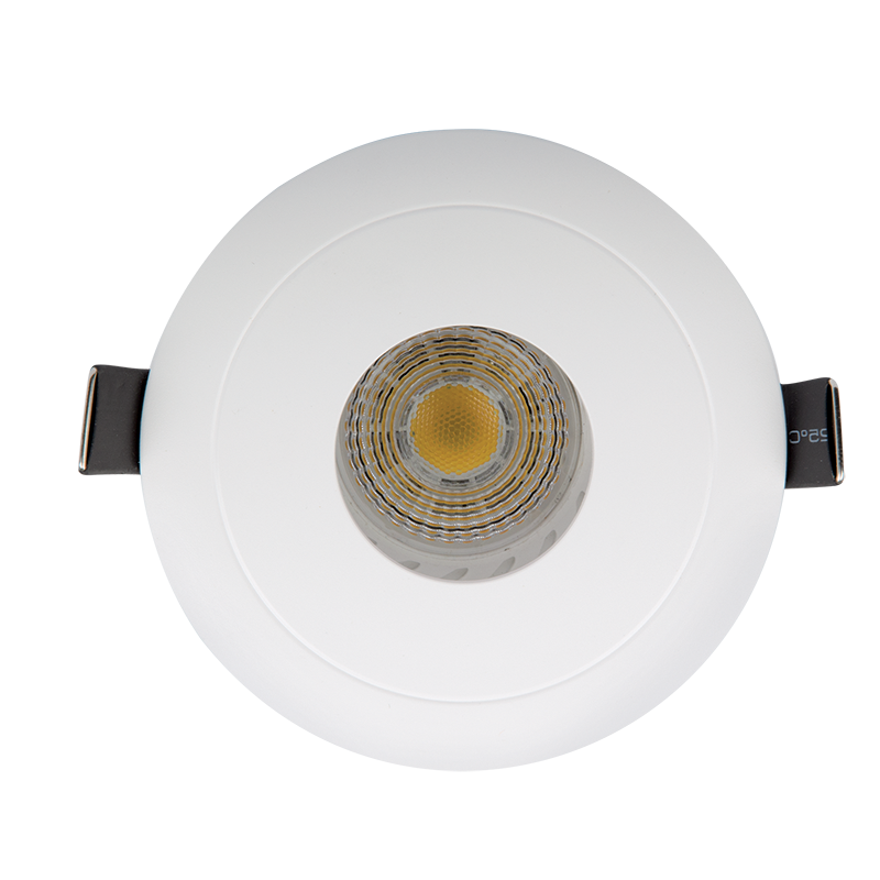 LED PLASTIČNA OKROGLA  U SREDINI SPOTLAMPAPAR 16 COB 7W 2700-3000K BELA