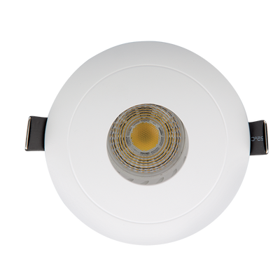 LED PLASTIČNA OKROGLA  U SREDINI SPOTLAMPAPAR 16 COB 7W 2700-3000K BELA