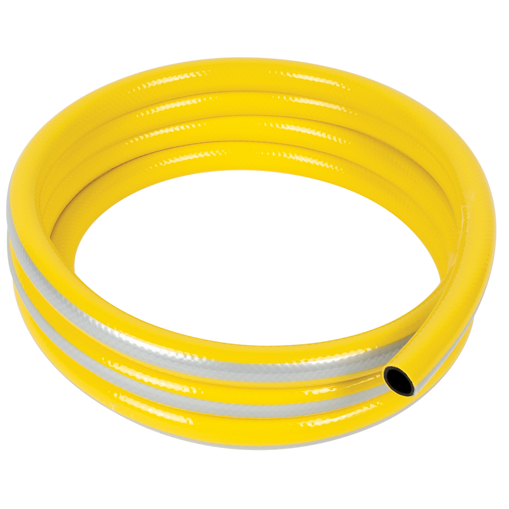 PVC GARDEN HOSE 1/2 30M, THREE LAYERED YELLOW